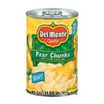 Del Monte&nbsp;Pear Chunks&nbsp;Bartlett In Heavy Syrup Center Front Picture