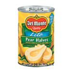 Del Monte&nbsp;Pear Halves Lite&nbsp;Bartlett In Extra Light Syrup Center Front Picture