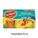 Del Monte Quality mixed fruit in sweetened water, no sugar added, 4-oz. cups Center Front Picture
