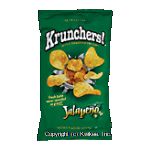 Jay's&nbsp;Krunchers!&nbsp;super hot and spicy potato chips, taste of real jalapeno Center Front Picture