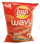 Lay's&nbsp;Family Size!&nbsp;wavy original potato chips Center Front Picture