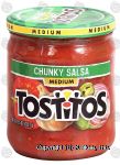Tostitos  chunky salsa, medium Center Front Picture