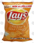 Lay's  cheddar & sour cream flavored potato chips Center Front Picture