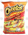 Cheetos Flamin' Hot crunchy cheese flavored snacks Center Front Picture