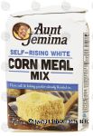 Aunt Jemima  self-rising white corn meal mix, flour, salt & baking powder already blended in Center Front Picture