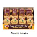 Keebler  toast & peanut butter sandwich crackers 8-count Center Front Picture
