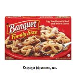 Banquet&nbsp;Family Size&nbsp;egg noodles with beef and brown gravy Center Front Picture