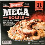 Banquet Mega Bowls buffalo-style chicken mac 'n cheese, frozen bowl Center Front Picture