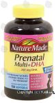 Nature Made  prenatal multi + DHA, 200-mg dha, softgels, for women pregnant or trying to get pregnant Center Front Picture
