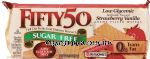 Fifty 50&nbsp;&nbsp;sugar free strawberry vanilla creme filled wafers Center Front Picture