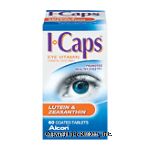 Alcon&nbsp;I-Caps Eye Vitamin & Mineral Supplement&nbsp;W/Lutein & Zeaxanthin Tablets Center Front Picture