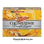 Miller Genuine Draft Light Beer Mgdl 64 Calories 24Pk 12Oz Cans Center Front Picture