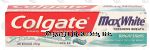 Colgate&nbsp;MaxWhite&nbsp;crystal mint fluoride toothpaste with mini bright strips Center Front Picture