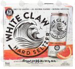 White Claw  hard seltzer with ruby grapefruit, 5% alc. by vol., 12-fl. oz. cans Center Front Picture