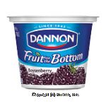 Dannon&nbsp;Fruit On The Bottom Yogurt&nbsp;7 Benefits Boysenberry Lowfat Center Front Picture