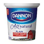 Dannon&nbsp;Yogurt&nbsp;7 Benefits Plain Lowfat Center Front Picture