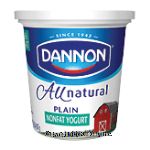 Dannon&nbsp;Yogurt&nbsp;7 Benefits Plain Nonfat Center Front Picture