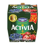 Activia&nbsp;&nbsp;8-4 oz cups of yogurt, 4 blueberry, 4 strawberry Center Front Picture