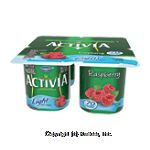 Dannon&nbsp;Activia Light Fat Free Yogurt&nbsp;Raspberry 4 Oz Center Front Picture