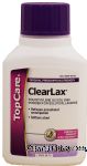 Top Care ClearLax polyethylene glycol 3350 powder for solution, laxative, 14 daily doses Center Front Picture