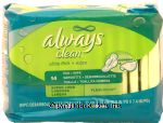 Always&nbsp;clean&nbsp;ultra thin pad + wipe, flexi-wings, super long Center Front Picture