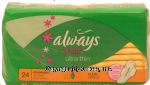 Always&nbsp;fresh&nbsp;ultra thin overnight pads, flexi-wings Center Front Picture