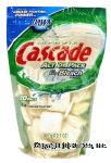 Cascade&nbsp;&nbsp;dishwasher detergent concentrated pacs with bleach hydroclean action, fresh rapids scent Center Front Picture
