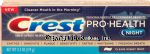 Crest&nbsp;Pro-Health Night&nbsp;fluoride toothpaste for anticavity, antigingivitis and sensitive teeth Center Front Picture
