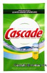 Cascade&nbsp;&nbsp;lemon scent powder dishwasher detergent, with extra bleach action, with shine shield Center Front Picture