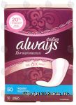 Always&nbsp;dailies&nbsp;pantiliners, regular, unscented Center Front Picture