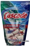 Cascade&nbsp;2 in 1 action packs&nbsp;concentrated dishwasher detergent tablets, 20-count, cinnamon apple spice scent Center Front Picture