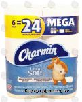 Charmin Ultra Soft bathroom tissue, 284 2-ply sheets, mega Center Front Picture