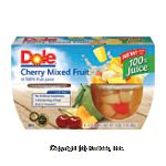 Dole Fruit Bowls&nbsp;Cherry Mixed Fruit&nbsp;In Light Syrup 4 Oz Cup Center Front Picture