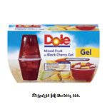 Dole Fruit Bowls Mixed Fruit In Black Cherry Gel 4.3 Oz Cup Center Front Picture