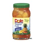 Dole Plastic Jars&nbsp;Tropical Fruit&nbsp;In Light Syrup Center Front Picture