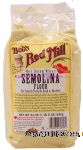 Bob's Red Mill&nbsp;&nbsp;semolina flour, for superb pasta by hand or machine Center Front Picture