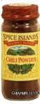 Spice Islands Gourmet Blends chili powder Center Front Picture