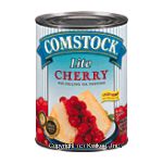 Comstock&nbsp;Pie Filling Or Topping&nbsp;Lite Cherry  Center Front Picture