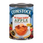Comstock&nbsp;Pie Filling Or Topping&nbsp;Apple No Sugar Added Center Front Picture