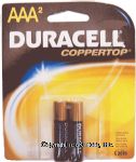 Duracell&nbsp;Coppertop&nbsp;aaa alkaline batteries Center Front Picture