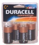 Duracell Coppertop c long lasting power alkaline batteries Center Front Picture