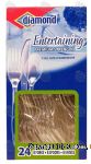 Diamond&nbsp;&nbsp;8 dinner size place settings, clear plastic spoons, forks, & knives, dishwasher safe Center Front Picture