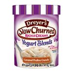 Dreyer's/Edy's&nbsp;Slow Churned Yogurt Blends&nbsp;Caramel Praline Crunch  Center Front Picture