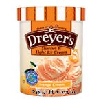 Dreyer's/Edy's&nbsp;Sherbet & Light Ice Cream&nbsp;Orange Cream Center Front Picture