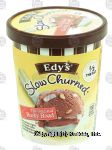 Edy's&nbsp;Slow Churned&nbsp;rocky road; chocolate light ice cream w/marshmallows and roasted almonds Center Front Picture