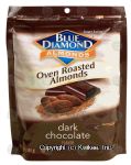 Blue Diamond&nbsp;&nbsp;dark chocolate flavor oven roasted almonds Center Front Picture