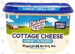 Dean's Country Fresh lowfat cottage cheese, small curd, 1% milkfat Center Front Picture