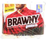 Brawny&nbsp;&nbsp;paper towels, large rolls, 87 2-ply sheets per roll, pick-a-size Center Front Picture