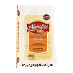 Alpine Lace(R)&nbsp;&nbsp;reduced fat swiss cheese slices, 10 deli thin slices Center Front Picture