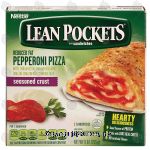 Nestle&nbsp;Lean Pockets&nbsp;reduced fat pepperoni pizza in a seasoned crust, 2 sandwiches Center Front Picture